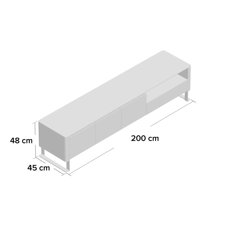Angel Cerda Solid Wood TV Stand for TVs up to 88" Wayfair.co.uk